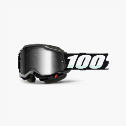ACCURI 2 Snow/Enduro Black UV PROTECT - Mirror Silver Lens