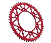 CORONA JT ALU CR/F 125/250/450 92/23  BETA 13/21 49D ALUMINIO ROJA