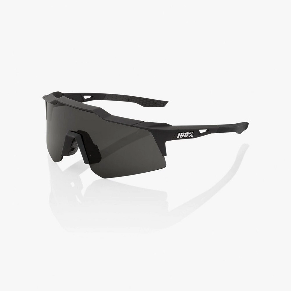 LENTES SPEEDCRAFT XS - Soft Tact Black - Smoke Lens