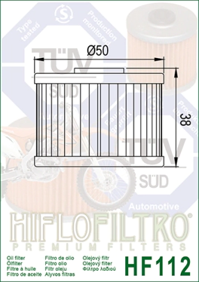 FILTRO ACEITE HIFLO XR250/400 KXF450 TRX200/250/ TORNADO 23