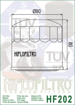 FILTRO ACEITE HIFLO VULCAN 750 91/00 VF 700/1000