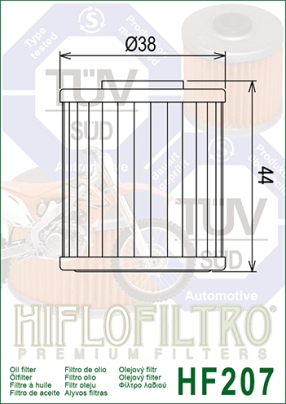 FILTRO ACEITE HIFLO KXF/ RM/Z 250/450 04/23 BETA