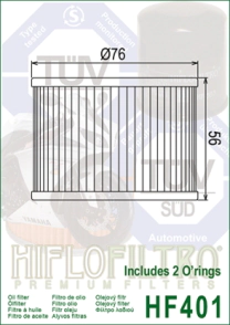 FILTRO ACEITE HIFLO CB500 A 1100 71/85 EX250/ZX6/ZX1100 FX/FJ/XJ 75/16