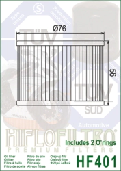 FILTRO ACEITE HIFLO CB500 A 1100 71/85 EX250/ZX6/ZX1100 FX/FJ/XJ 75/16