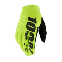 BRISKER Youth Guante Fluo Yellow/Black 100%