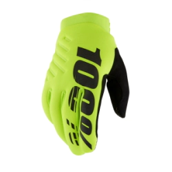 BRISKER Youth Guante Fluo Yellow/Black 100%