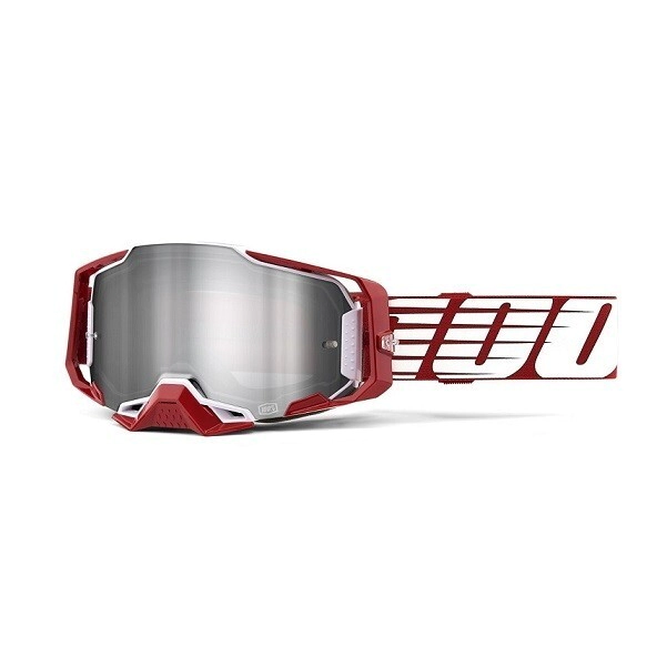 ARMEGA Goggle Oversized Deep Red - Flash Silver Lens
