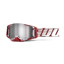 ARMEGA Goggle Oversized Deep Red - Flash Silver Lens