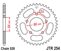 CORONA JT HONDA CBF 250 04/06 CBX 250 TWISTER 37D