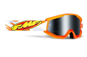 FMF POWERCORE YOUTH Goggle Assault Grey - Mirror Silver Lens - STRATA YOUTH