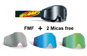 FMF POWERCORE YOUTH Goggle Core Black + 2 Micas Free
