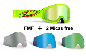 FMF POWERCORE YOUTH Goggle Core Yellow + 2 Micas Free