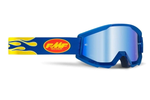FMF POWERCORE Goggle Core Flame Navy - Mirror Blue Lens - STRATA