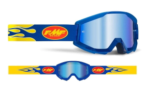 FMF POWERCORE Goggle Core Flame Navy Mirror Blue + 2 Micas Surtida Free