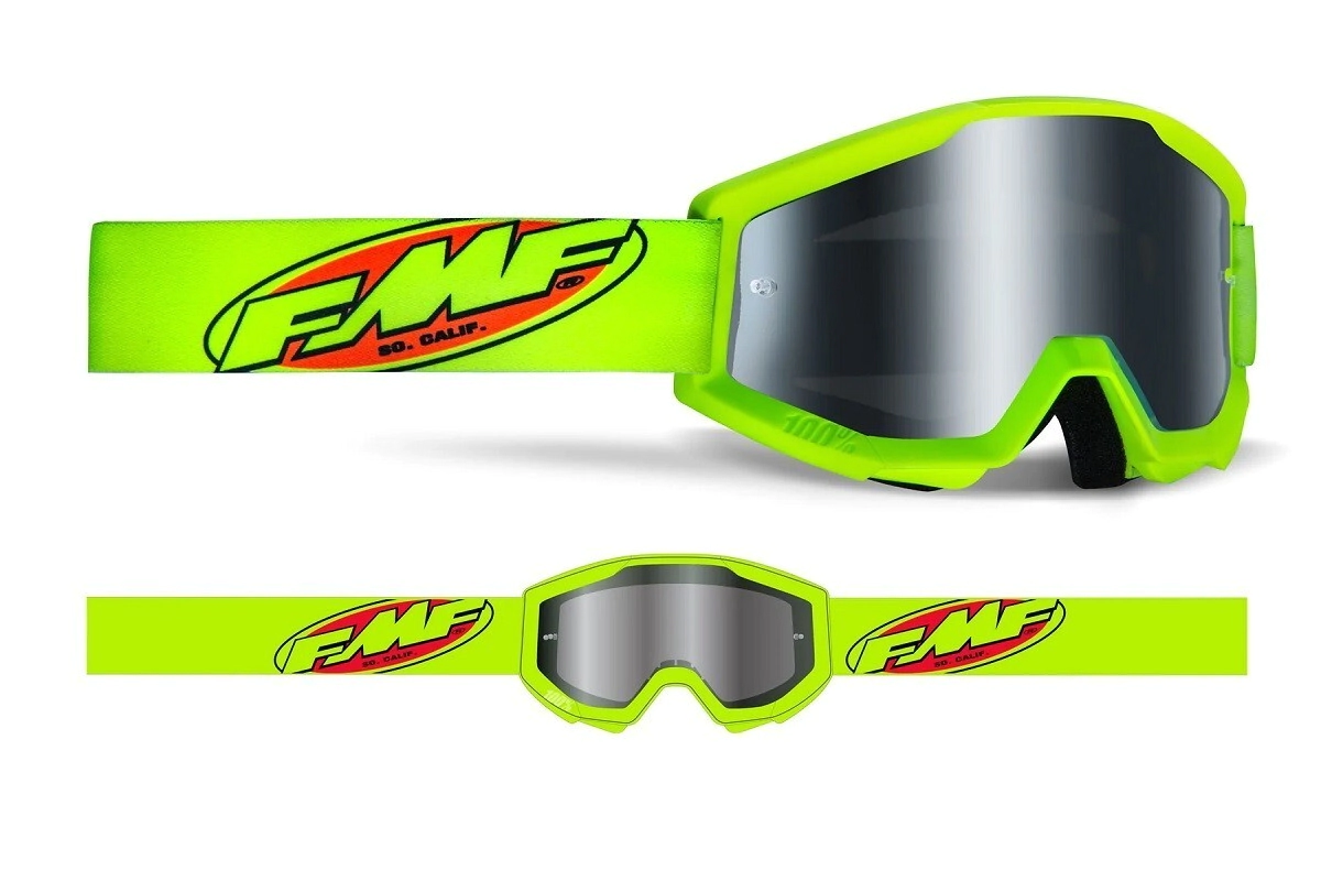 FMF POWERCORE SAND Goggle Core Yellow - Smoke Lens - STRATA SAND