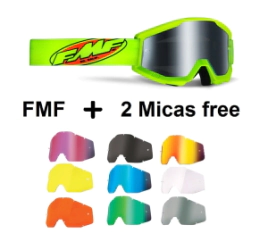 FMF POWERCORE SAND Goggle Core Yellow Smoke + 2 Micas Surtida Free