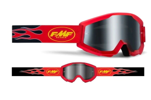 FMF POWERCORE SAND Goggle Flame Red - Smoke Lens - STRATA SAND