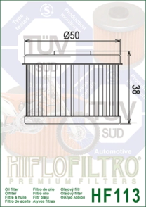 FILTRO ACEITE HIFLO TRX 300/400/450 20/24 FOREMAN CRF 125/250 19/25