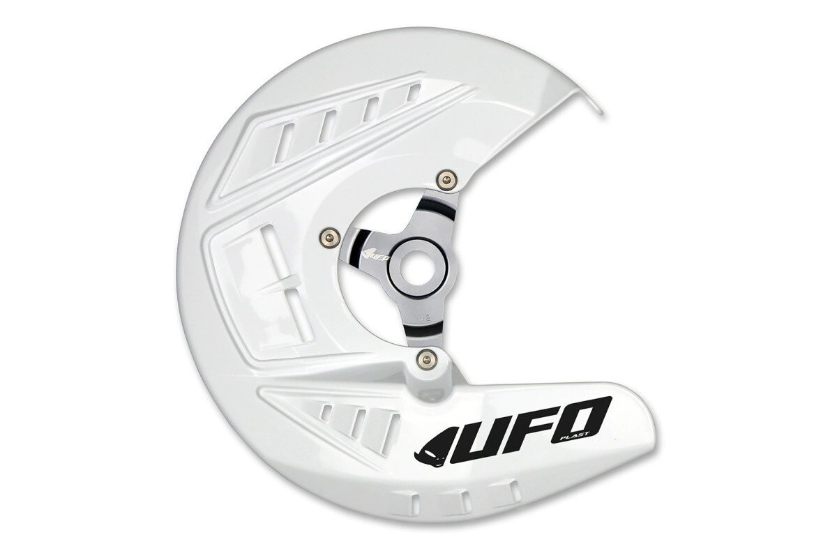 CUBRE DISCO FRONT KTM/HUSQ/GAS GAS 10/15 UFO BLANCO