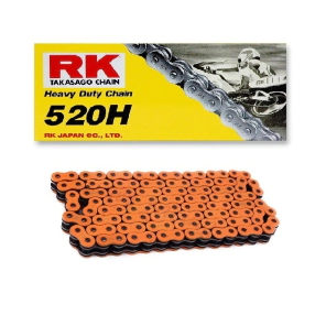 CADENA RK 520Hx120 NEON NARANJA CLIP