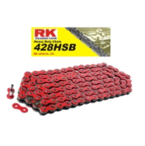 CADENA RK 428Hx136 NEON ROJO CLIP