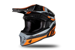 INTREPID NEGRO Y NARANJA MATE UFO MOTOCROSS