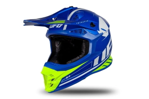 INTREPID AZUL Y AMARILLO FLUOR BRILLANTE UFO MOTOCROSS