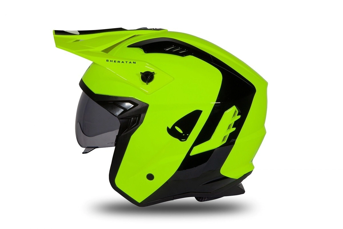 SHERATAN NEON AMARILLO Y NEGRO BRILLANTE UFO JET XL