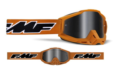 FMF POWERBOMB Goggle Rocket Orange - Mirror Silver Lens - ACCURI