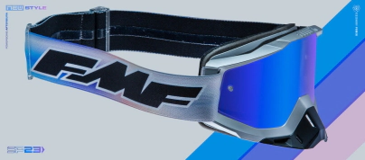 FMF POWERBOMB Goggle Afterburn - Mirror Blue Lens - ACCURI