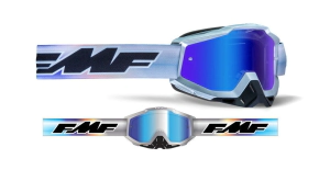 FMF POWERBOMB Goggle Afterburn Mirror Blue + 2 Micas Surtida Free
