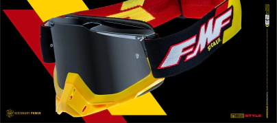 FMF POWERBOMB Goggle Speedway - Mirror Silver Lens - ACCURI