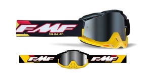 FMF POWERBOMB Goggle Speedway Mirror Silver + 2 Micas Surtida Free