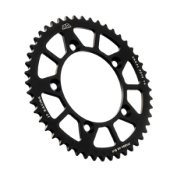 CORONA JT ALU MC/TC/SX 65 17/23 KTM HUSQ GAS GAS 48D ALUMINIO NEGRA
