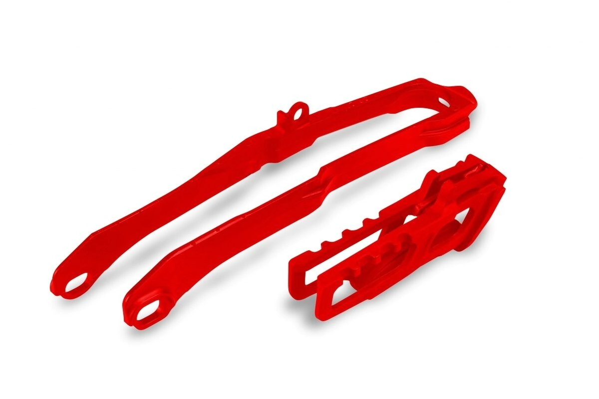 GUIA CADENA + DESLIZADOR CRF 250 22/25 450 21/25 UFO ROJO