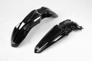 KIT GUARD DEL Y TRAS KXF 250 21/24 450 19/23 UFO OEM NEGRO