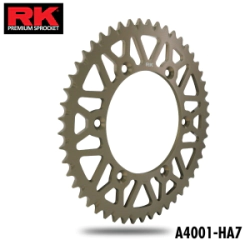 CORONA RK ALU YZ/WR 250/450 99/23 50D ALUMINIO NEGRA