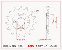 PI&Ntilde;ON RK CRF 250 13/21 CB/R 300 14/23 14D