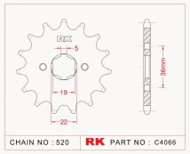 PI&Ntilde;ON RK TRX 250/300 86/09 13D
