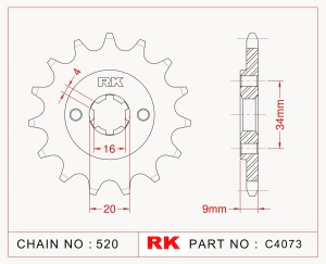 PI�ON RK YFS 200 88/06 TT-R 230 05/22 DT 200 85 13D