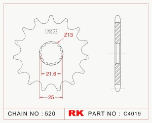 PI�ON RK VERSYS/NINJA/Z650 11/22 CF 650 MT 20/22 SV 650 16/22 15D
