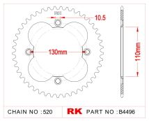 CORONA RK TRX 450 04/14 300 93/09 400 99/04 250 88/92 38D