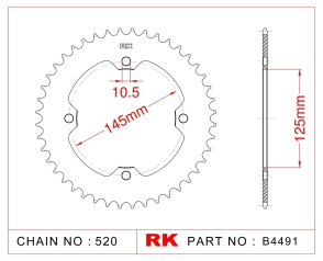 CORONA RK YFM/Z 450/700 04/22  YFM 250/350 04/13 38D