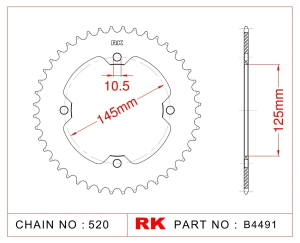 CORONA RK YFM/Z 450/700 04/22  YFM 250/350 04/13 38D