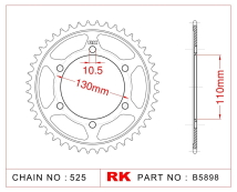 CORONA RK GSX 750/1000 11/21 MT-09 14/20 XSR 900 16/21 900 TRACER 19/20 45D