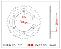 CORONA RK CRF 250 19/21 XR 250 96/04 CRF 450 04/21 48D