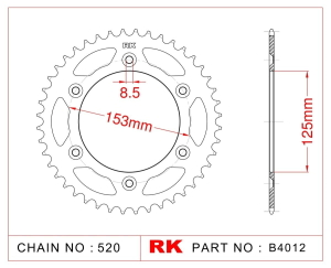 CORONA RK CRF 250 19/21 XR 250 96/04 CRF 450 04/21 48D