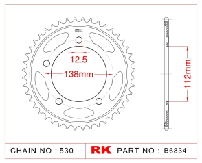 CORONA RK CBR 600/900 91/96 CBF 1000 06/10 CB 1100 00/03 43D