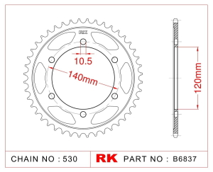 CORONA RK VULCAN VN 800 96/06 42D BLACK