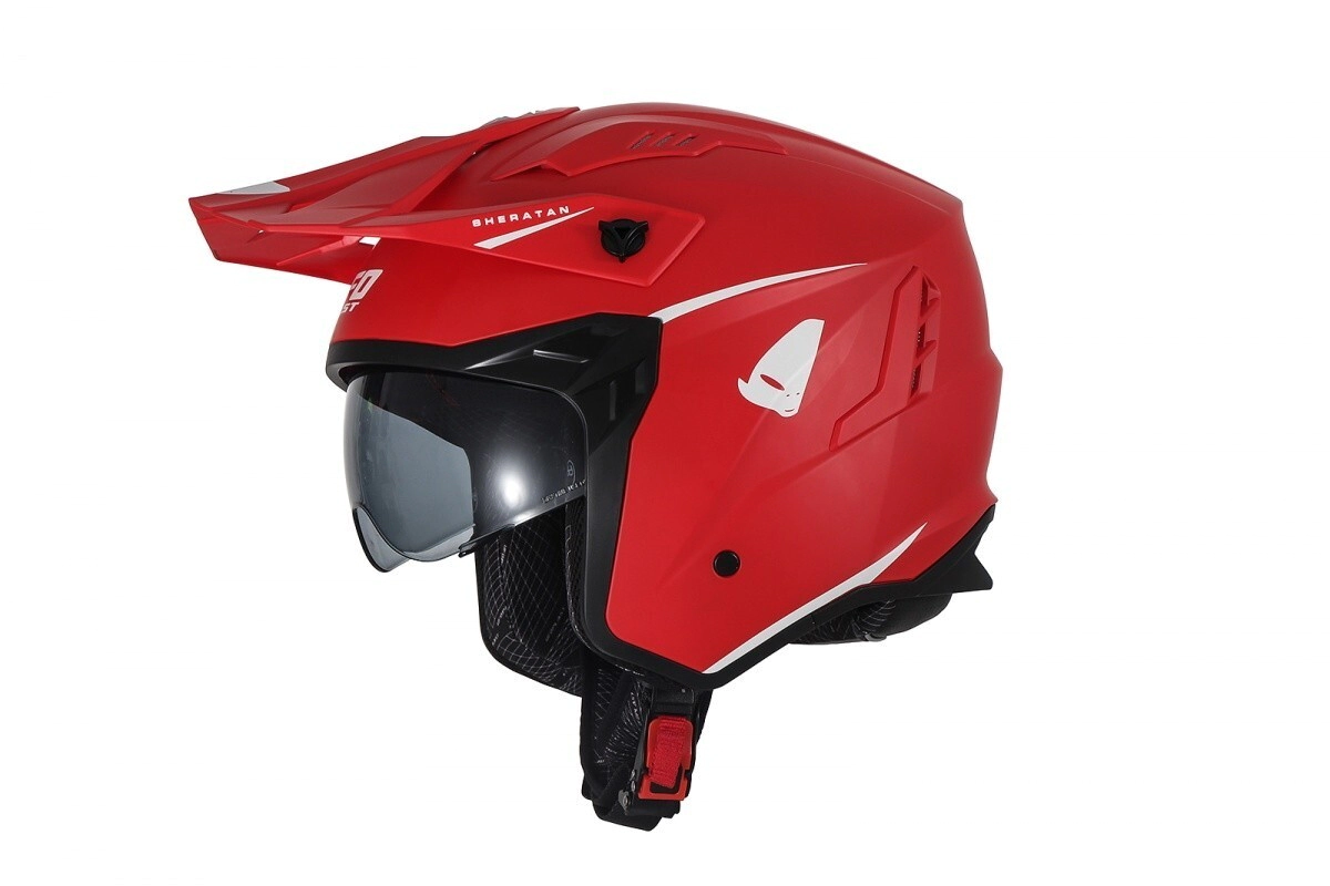 SHERATAN CROSS JET HELMET ROJO L